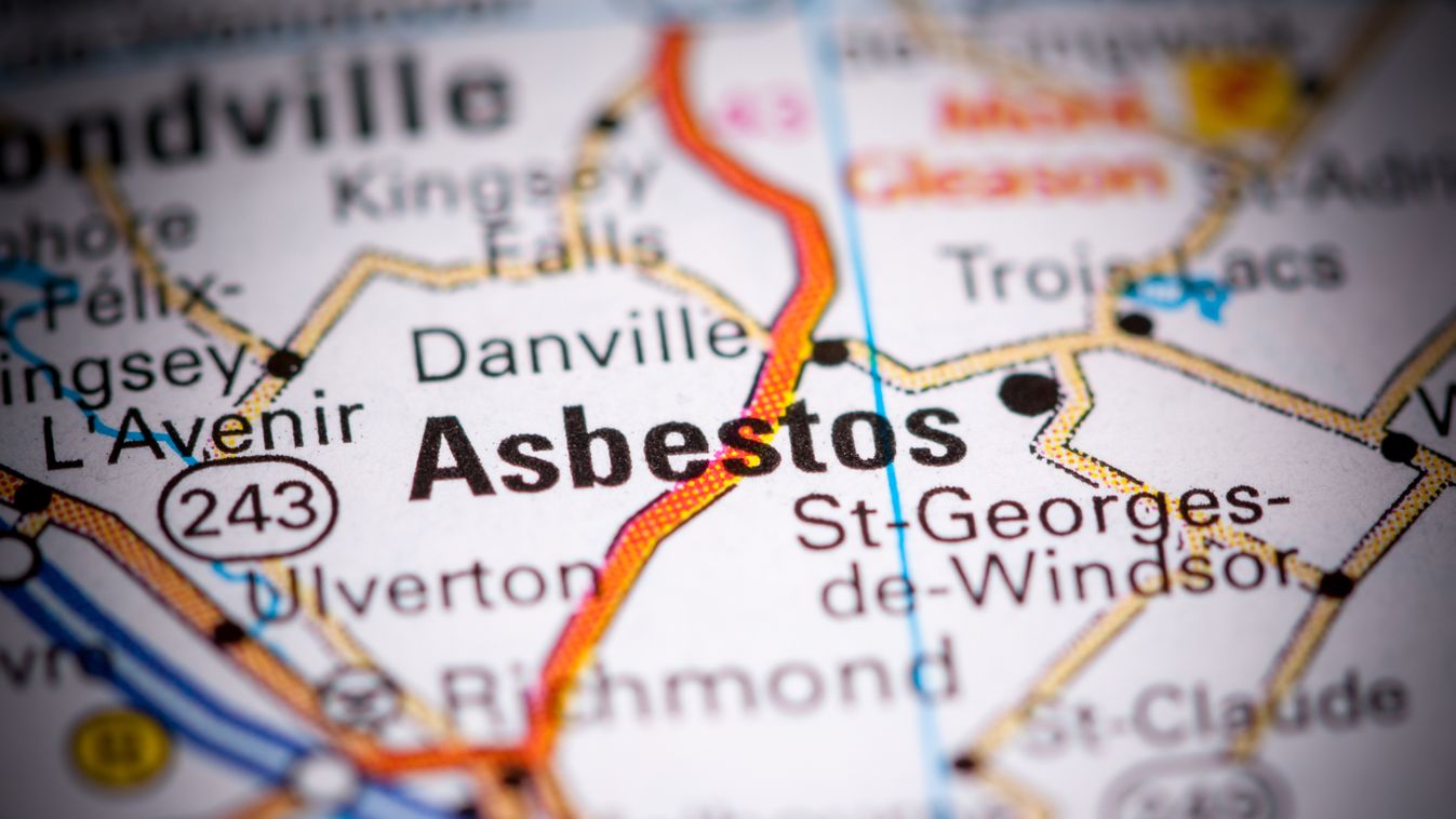 Asbestos, Canada, Kanada, bánya 