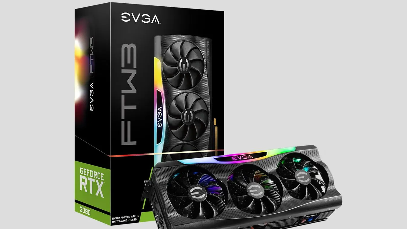 evga geforce rtx 3090 ftw3 gaming videokártya grafikus kártya gpu 