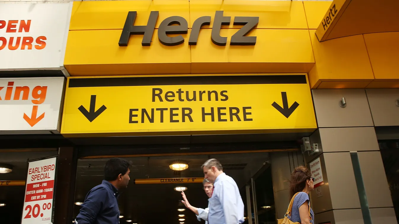 A Hertz Autókölcsönző egyik irodája New Yorkban 