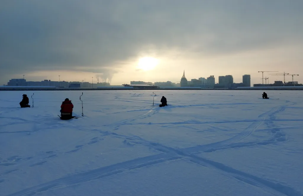 Szentpétervár, hó, időjárás, jég, fagy, 2021.02.11. 