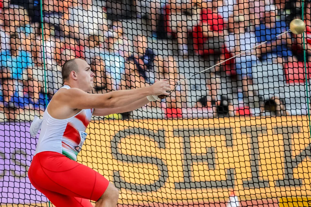 Atlétikai vb, Atlétikai Világbajnokság, World Athletics, Szabadtéri atlétikai világbajnokság, Budapest, 2023. 08. 20., férfi kalapácsvetés, döntő, Halász Bence 