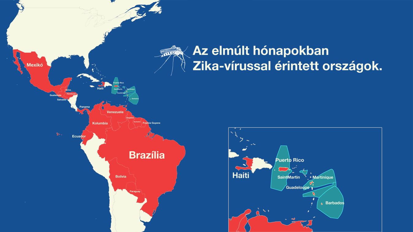 zika, térkép 