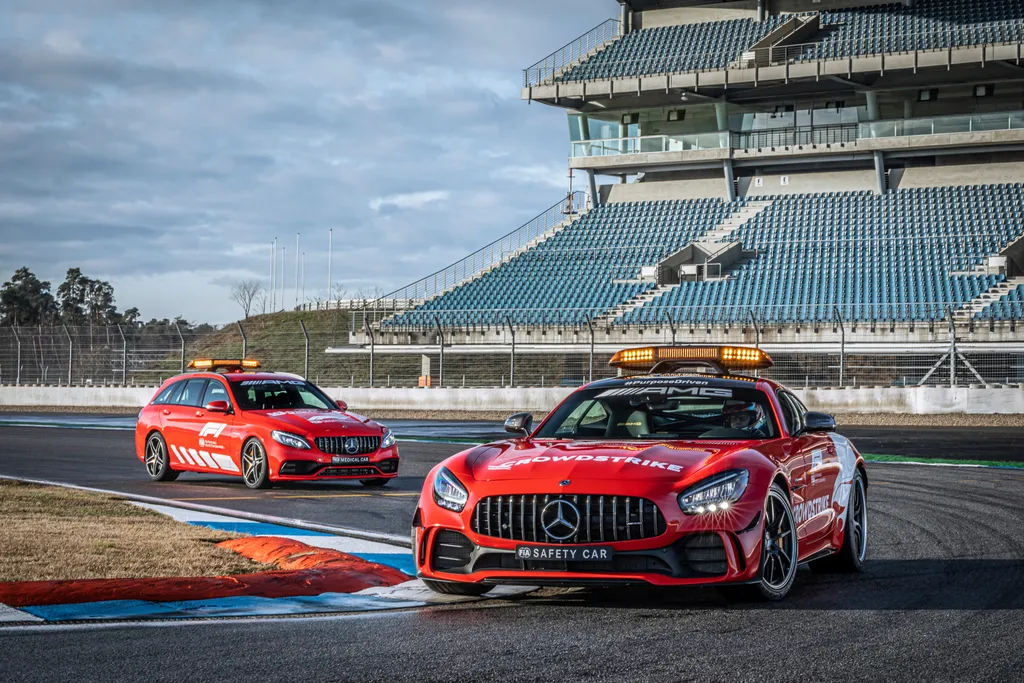 Forma-1, Safety Car, Medical Car, biztonsági autó, orvosi autó, Mercedes AMG GT R, Mercedes-AMG C 63 S 