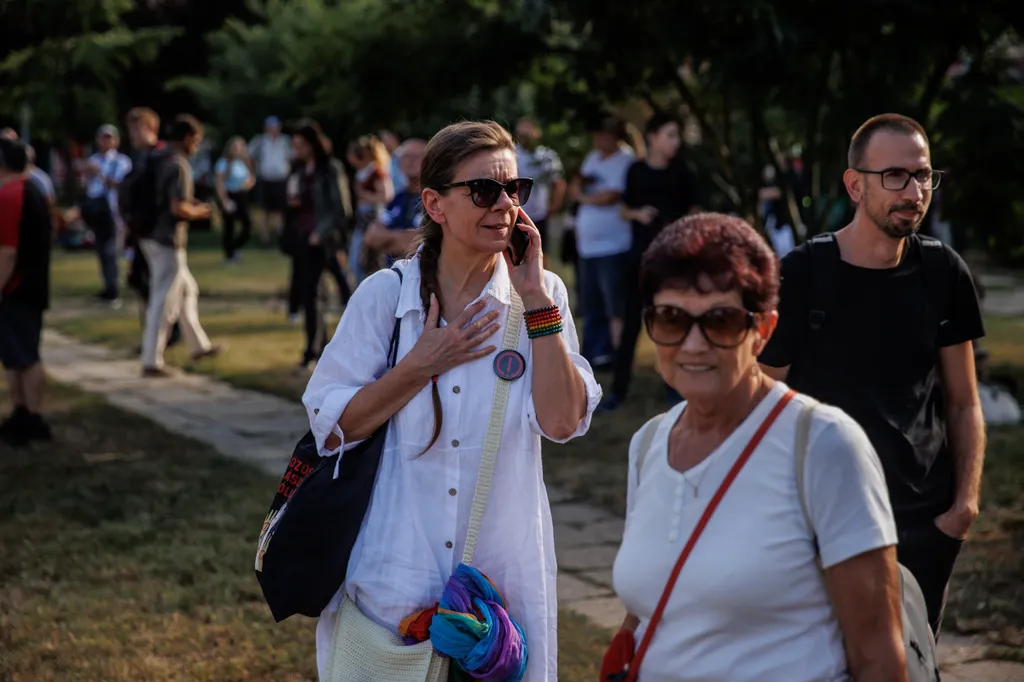 Demokrácia napi tüntetés, Budapest, 2023.09.15. oktatás, tanulás, tanítás, tanító, diák, tanár 