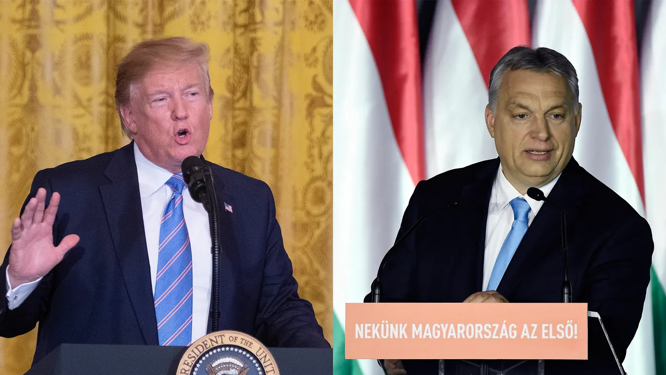 Orbán Viktor, Donald Trump, montázs 
