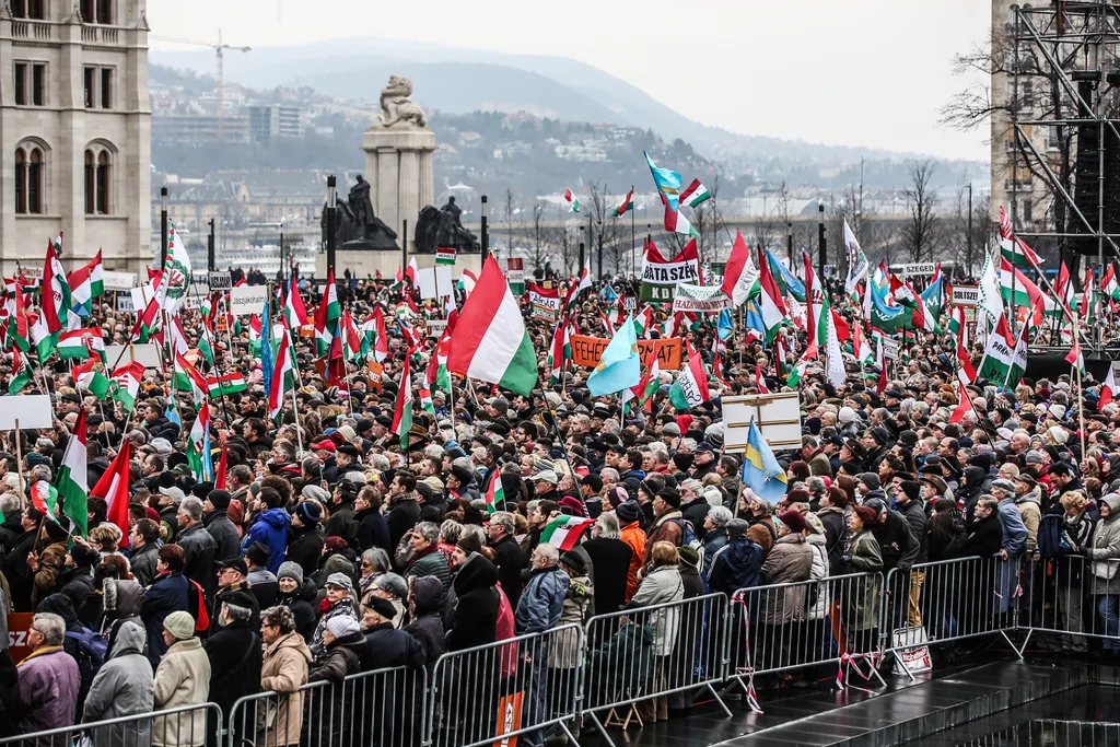 Békemenet 2018.03.15. Budapest, Kossuth tér, március 15. ünnepség 