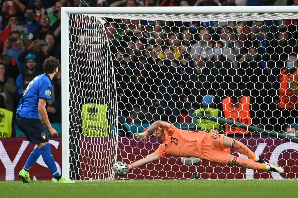 Olaszország - Spanyolország, Foci EB, labdarúgó Európa-bajnokság, Euro 2020, labdarúgás, elődöntő, Wembley Stadion, London, 2021.07.06. 