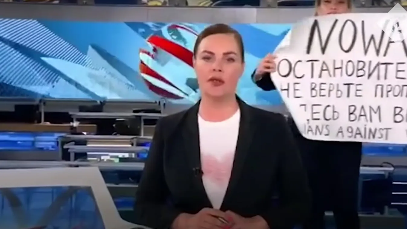 Orosz tévé, tv, Marina Ovsyannikova 