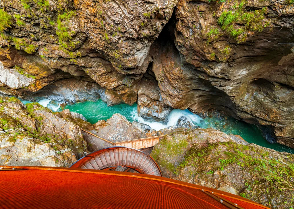 Liechtenstein, Canyon, Kanyon, szurdok, Liechtensteinklamm, természet, alpok, Ausztria 