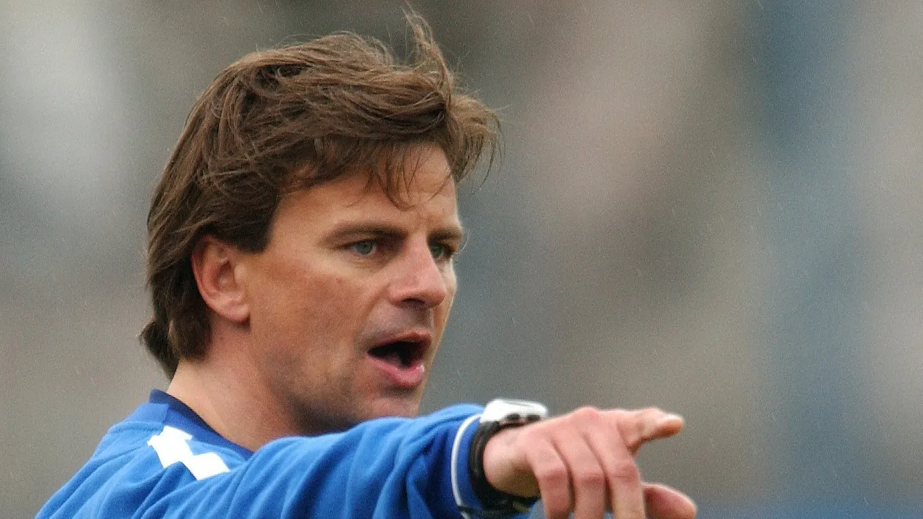 Falko Goetz new coach of 1860 Munich GERMANY:DEU SPO Soccer Sports coach facial_expression pointing single Horizontal GESTURE 