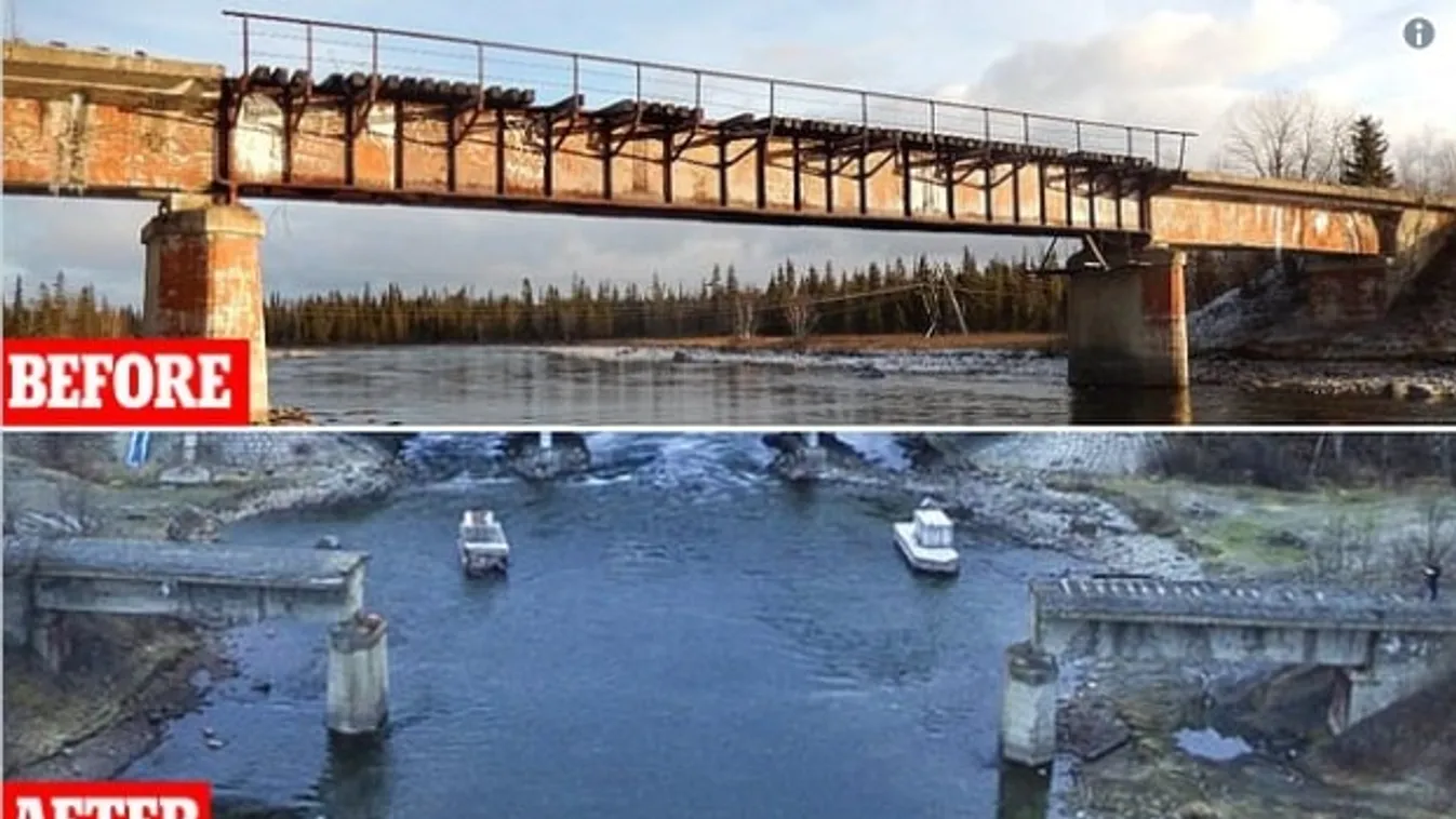Ellopott híd Oroszországban 