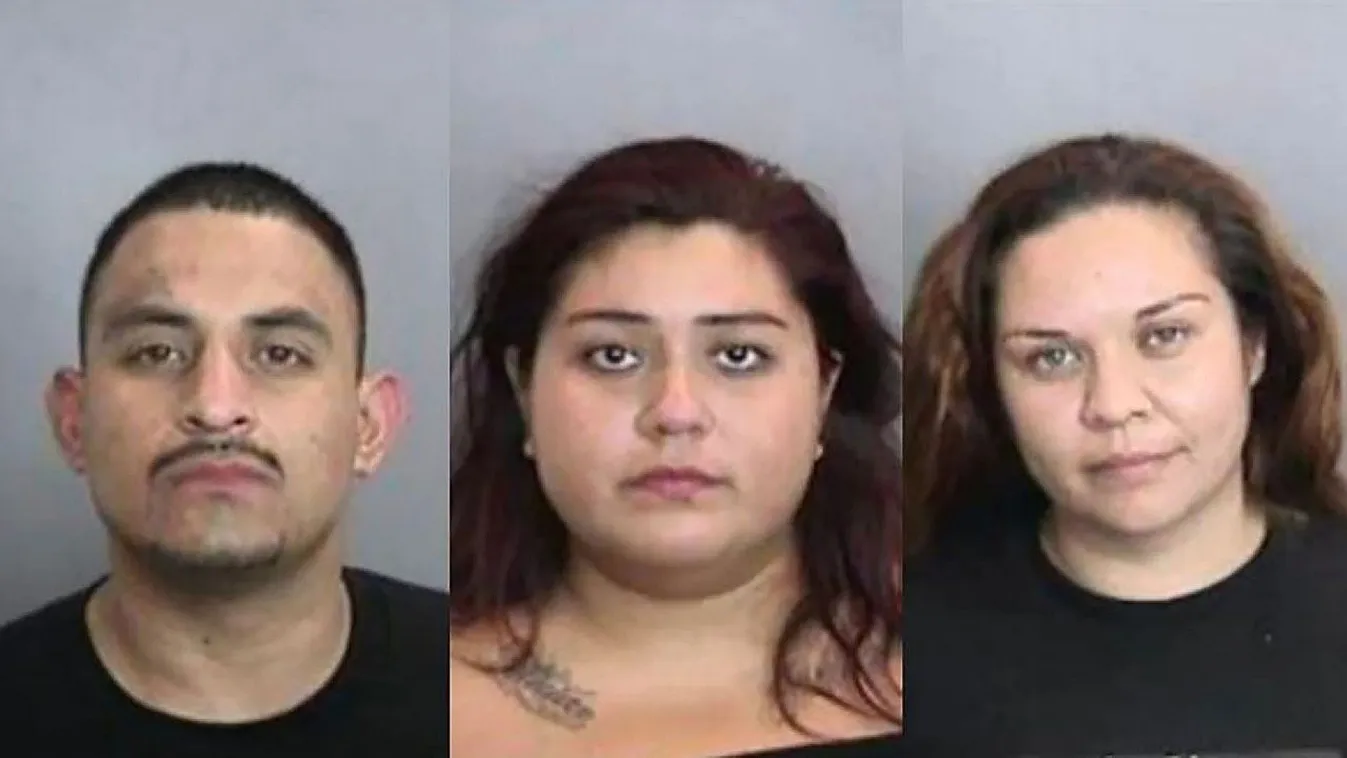 Omar Sanchez, left, Yesenia Escareno, center, and Adriana Gomez, were arrested after Jose DeJesus Berrelleza died trying to prevent his work van from being stolen Tuesday morning, authorities say. 