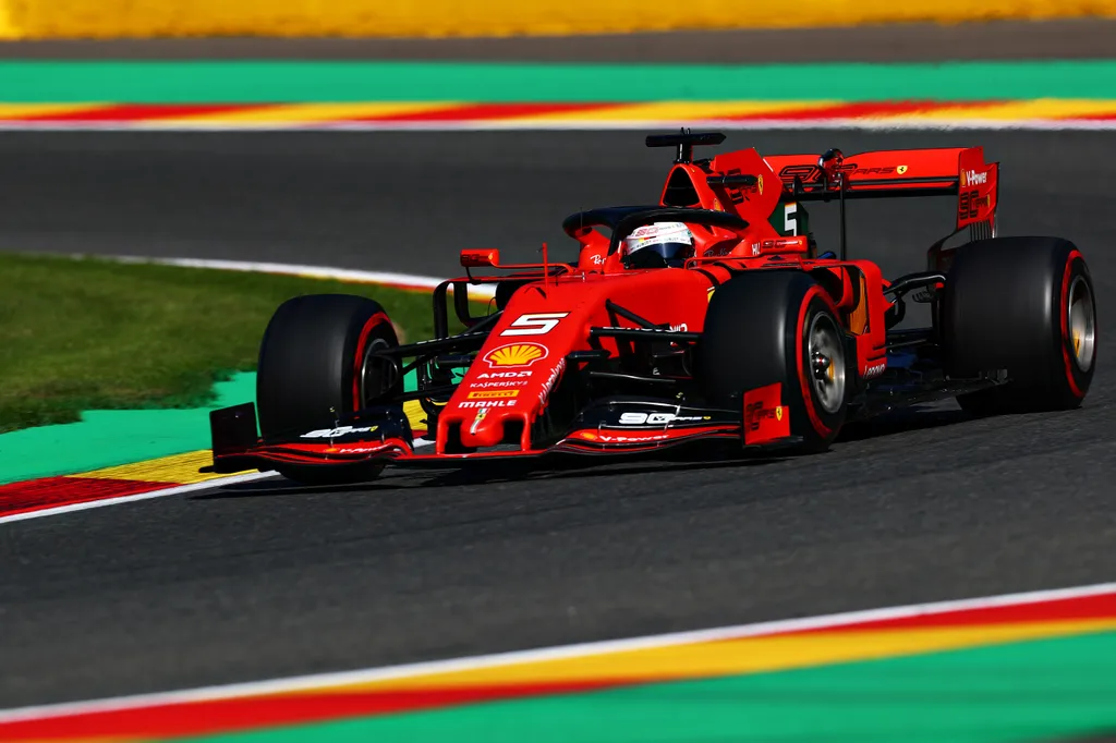 Forma-1, Belga Nagydíj, péntek, Sebastian Vettel, Ferrari 