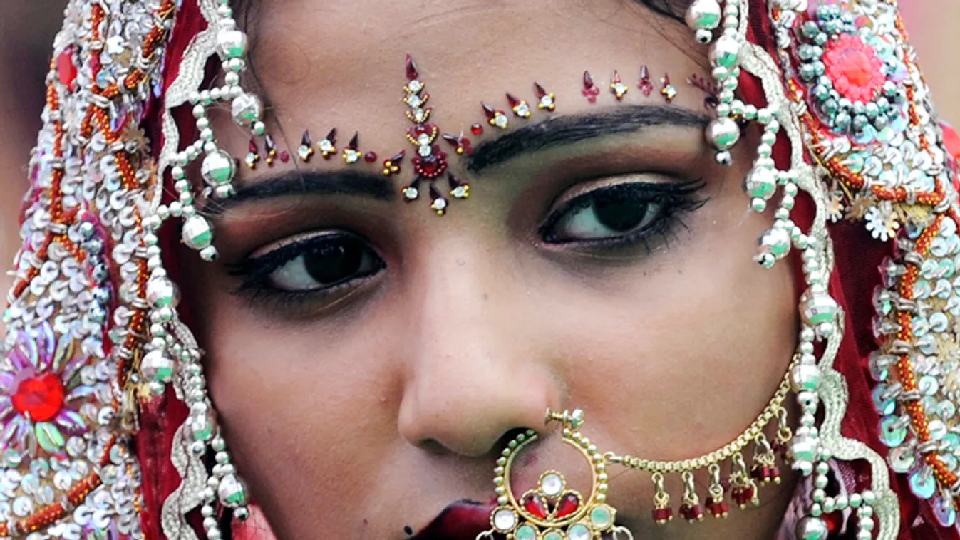 az eltűnt indiai lányok nyomában, tradicionális esküvő, illusztráció 