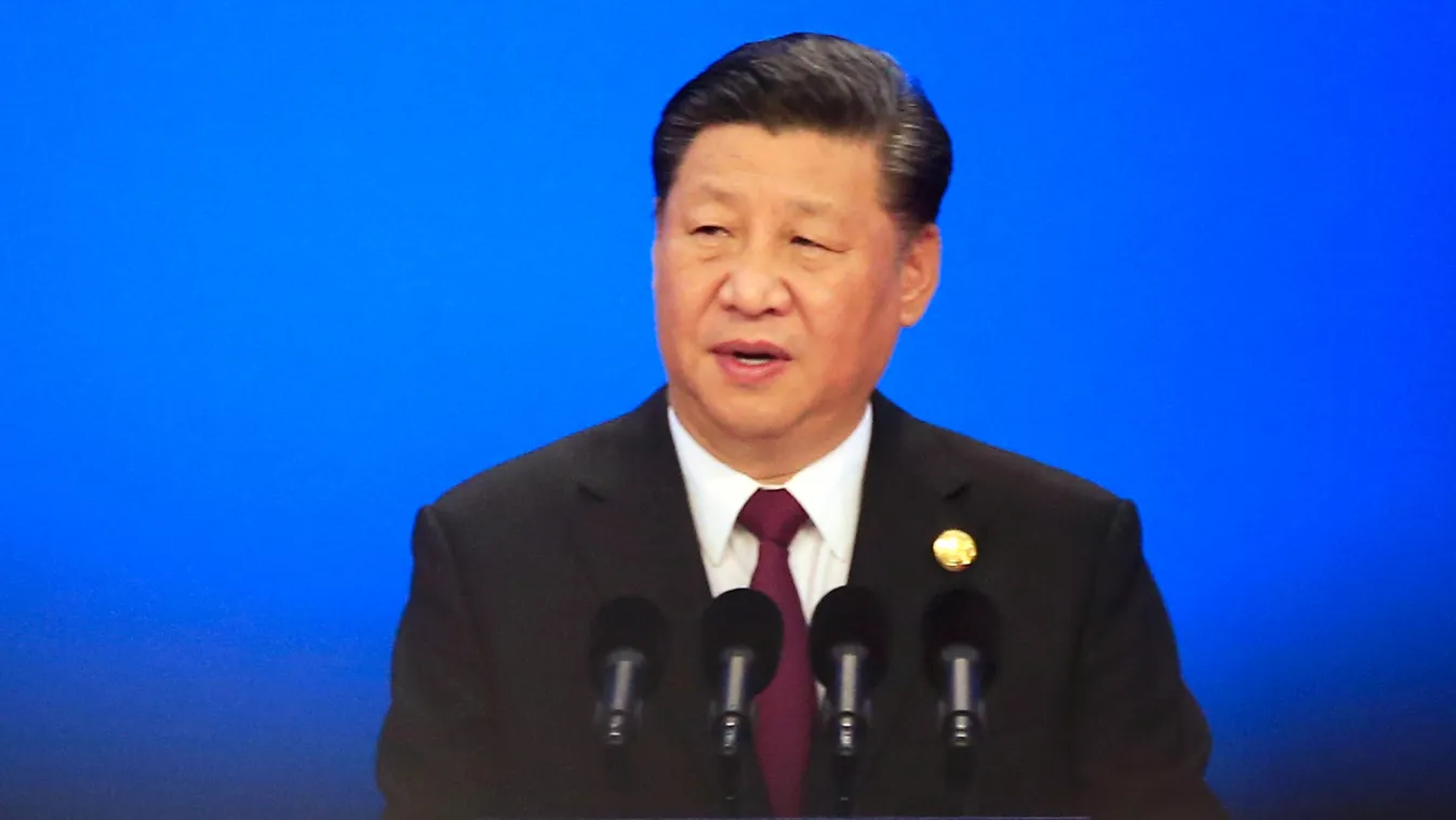 trade Horizontal China's President Xi Jinping speaks at the opening ceremony of the first China International Import Expo (CIIE) in Shanghai on November 5, 2018. (Photo by ALY SONG / POOL / AFP) 