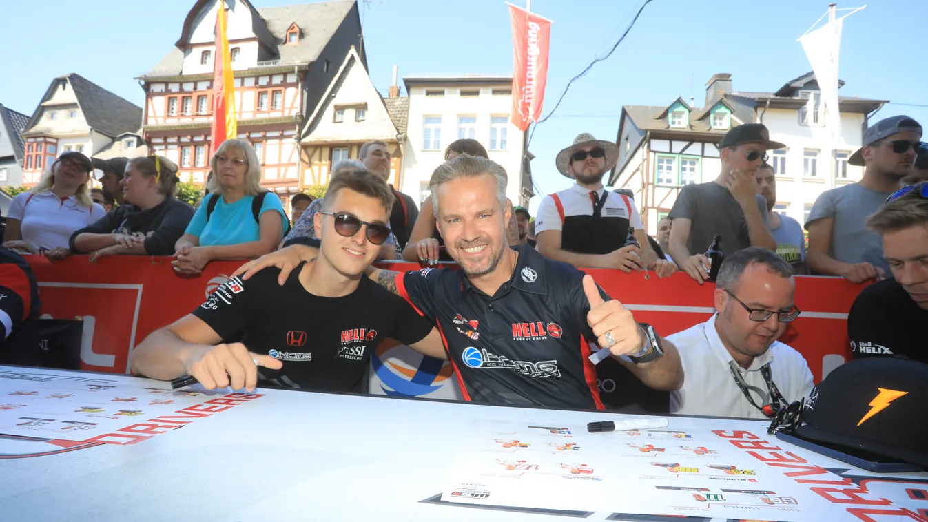 AUTO - WTCR NURBURGING 2019 Nordschleife allemagne auto championnat du monde circuit course cup europe fia motorsport tourisme wtcr MONTEIRO Tiago, (POR), KCMG, Honda Civic Type R TCR, portrait TASSI Attila, (HUN), Kcmg, Honda Civic Type R TCR, portrait d