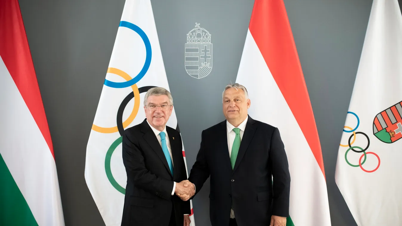 Orbán Viktor miniszterelnök fogadja Thomas Bachot, a Nemzetközi Olimpiai Bizottság (NOB) elnök, ORBÁN Viktor; BACH, Thomas 