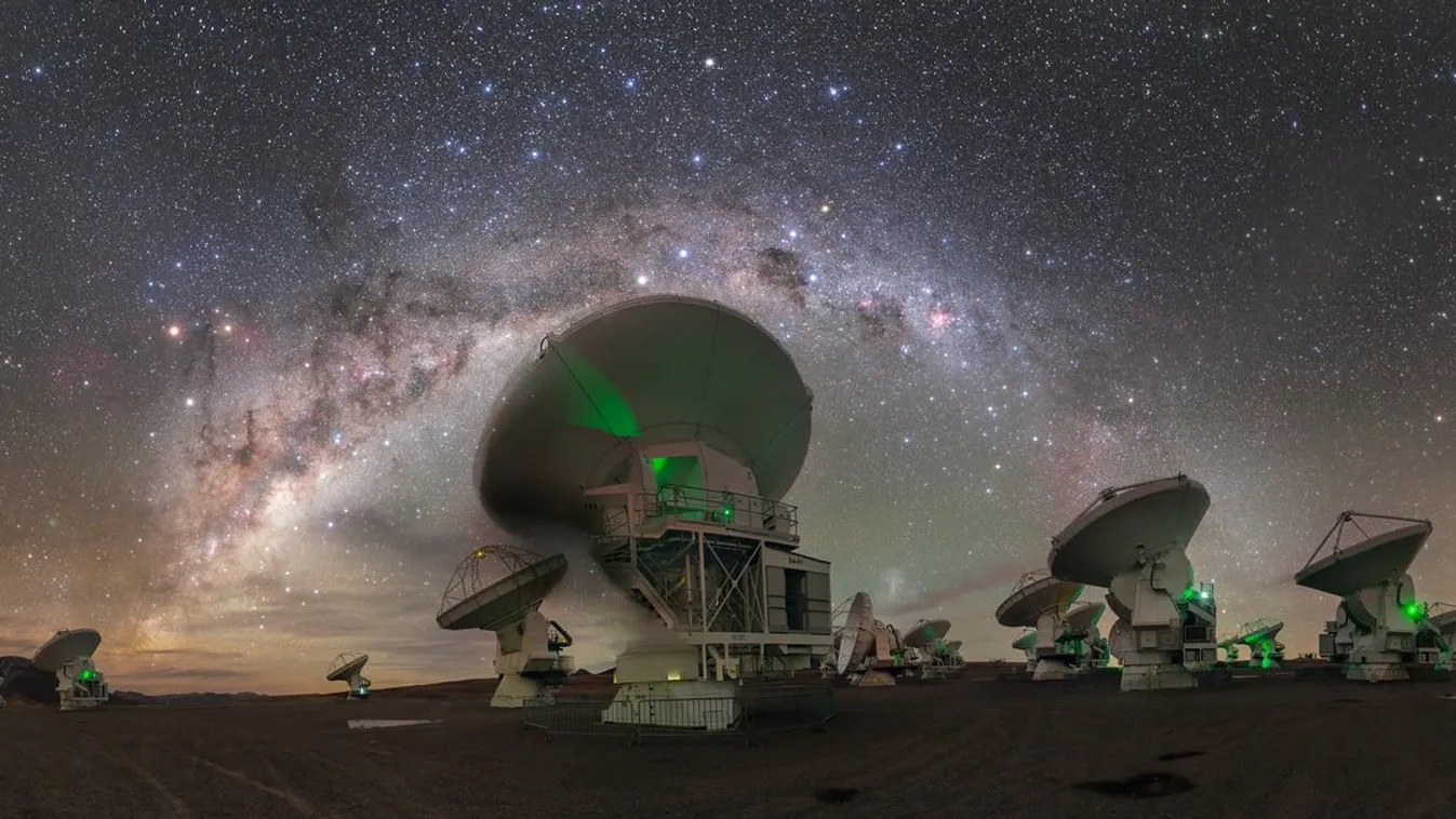Atacama Large Millimeter/submillimeter Array This stunning photograph shows some of the antennas comprising the Atacama Large Millimeter/submillimeter Array (ALMA), all observing a panoramic view of the Milky Way’s centre. There is far more to ALMA than s