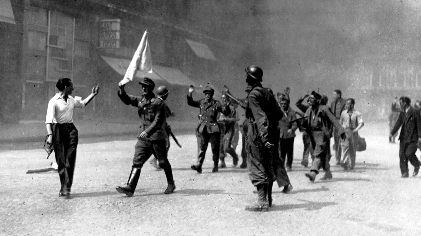 Liberation of Paris: the Nazi surrender WWI SECOND WORLD WAR WWII Párizs felszabadítása 