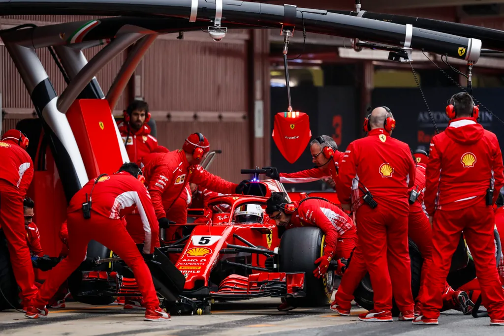 A Forma-1 előszezoni tesztje Barcelonában - 2. nap, Sebastian Vettel, Scuderia Ferrari 