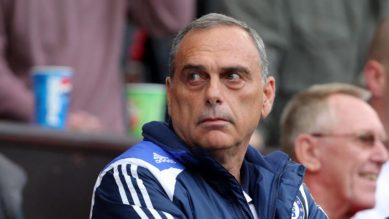 - Horizontal TRAINER FOOTBALL PORTRAIT MATCH ARMS CROSSED SEATED, Avram Grant, Chelsea 