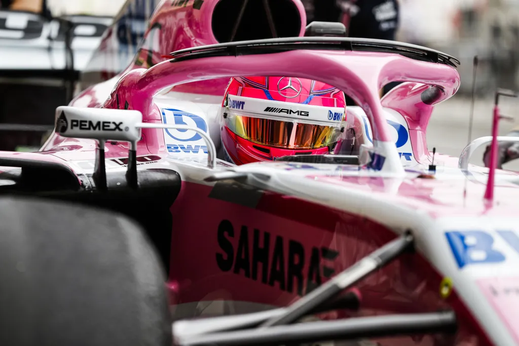 A Forma-1-es Bahreini Nagydíj pénteki napja, Esteban Ocon, Force India 