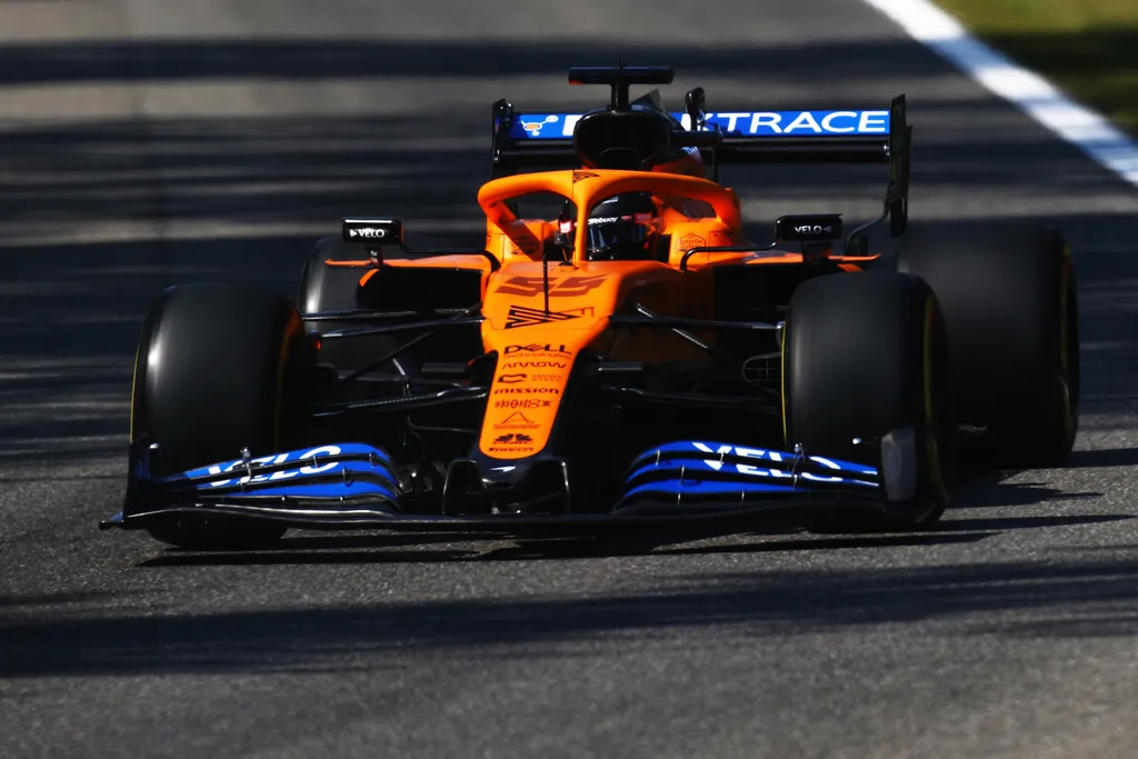 Forma-1, Carlos Sainz, McLaren, Olasz Nagydíj 2020, péntek 