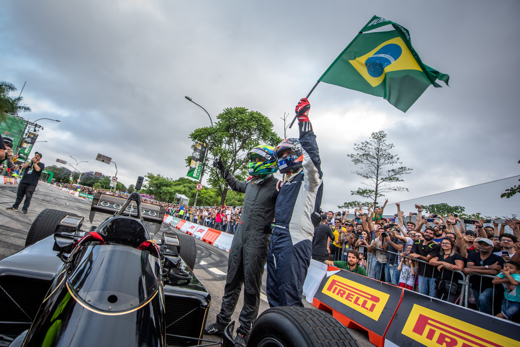 Forma-1, Felipe Massa, Emerson Fittipaldi, Lotus 1985, Ayrton Senna fesztivál, Sao Paulo 2019 