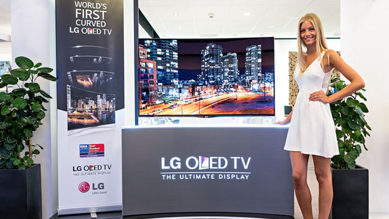 LG hajlított OLED tévé 