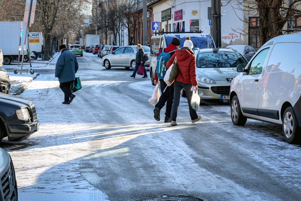 2022.01.22. Hó havazás időjárás tél Budapest Újpest központ 