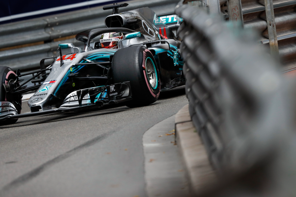 A Forma-1-es Monacói Nagydíj csütörtöki napja, Lewis Hamilton, Mercedes 
