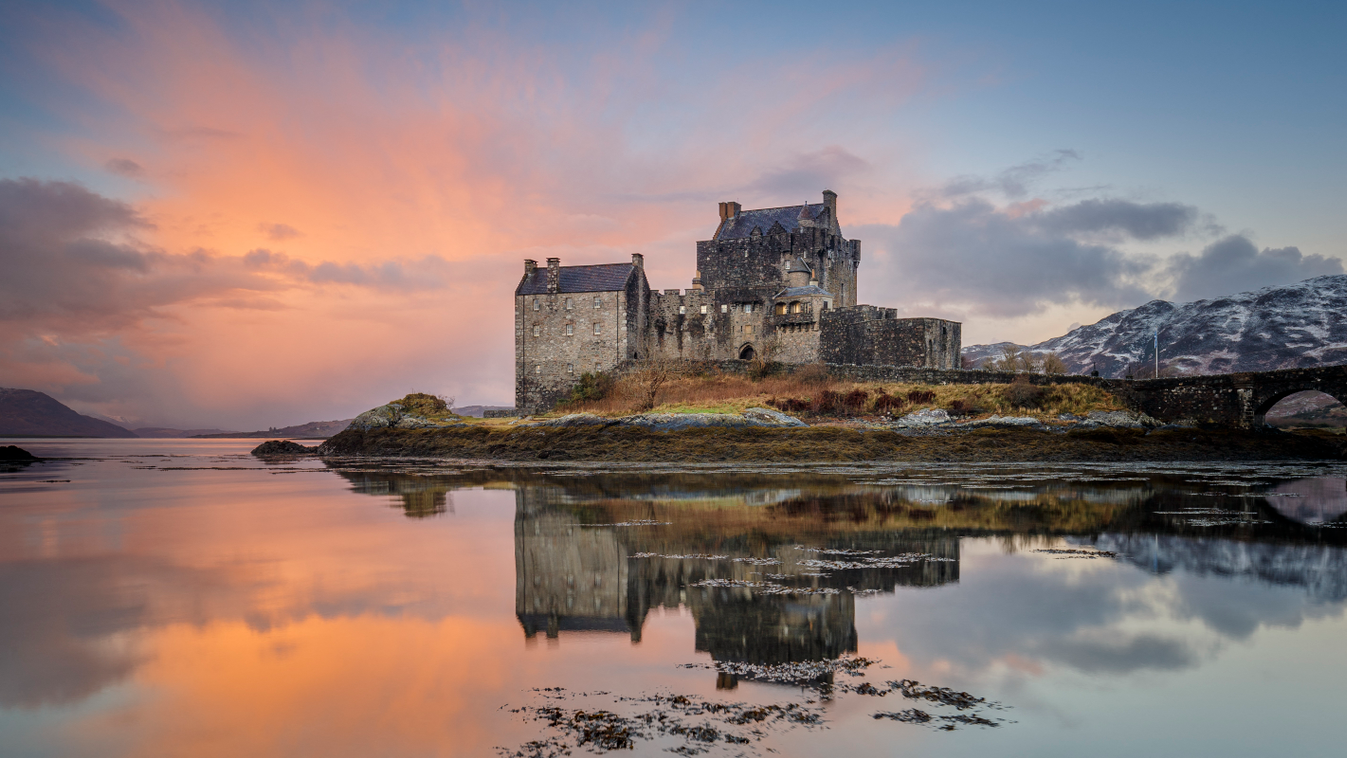 eilean donan castle, kastély, vár, skócia, Eilean Donan, skót 