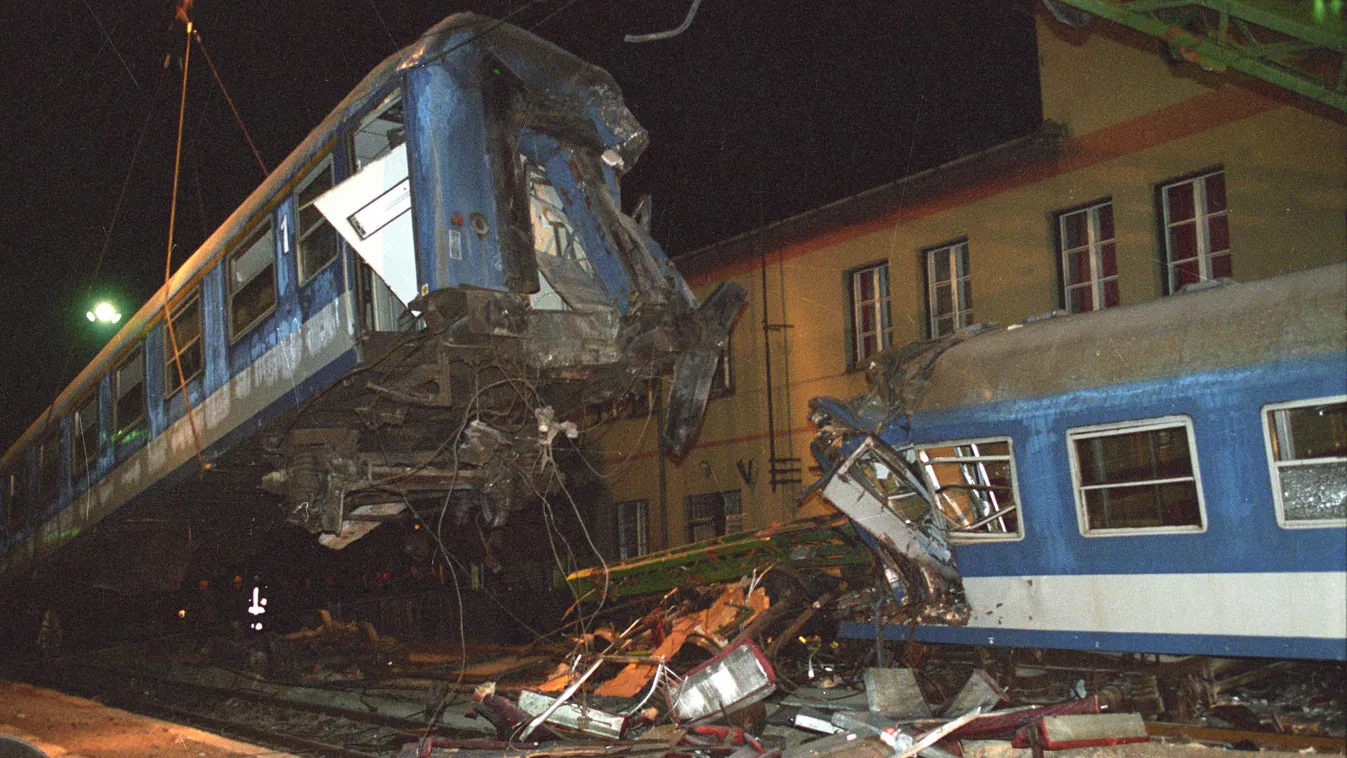 Szajol, vasút, vonat, baleset, 1994. december 