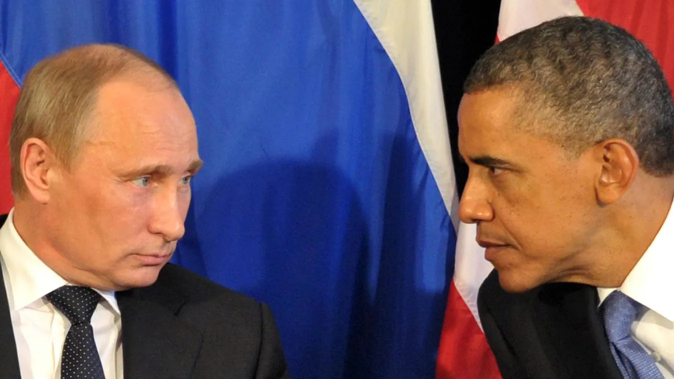 HORIZONTAL US President Barack Obama (R) meets his Russian counterpart Vladimir Putin (L)  in Los Cabos, Mexico, on June 18, 2012, during the G20 leaders Summit. Obama met today Putin at a G20 summit to discuss differences over what to do about the bloody