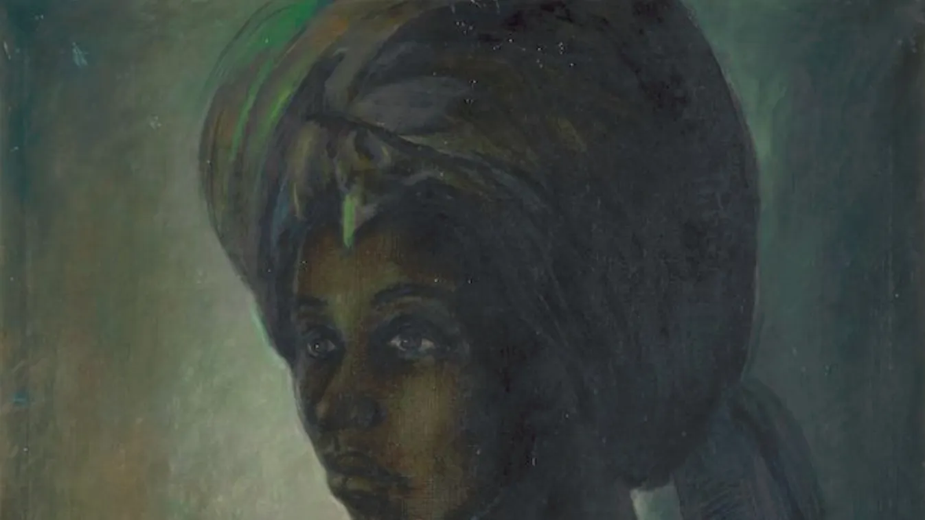 Ben Enwonwu nigériai festőművész afrikai Mona Lisá-ja 1974-ből
A portré a Tutunak is becézett Adetutu Ademiluyi hercegnőről készült 
