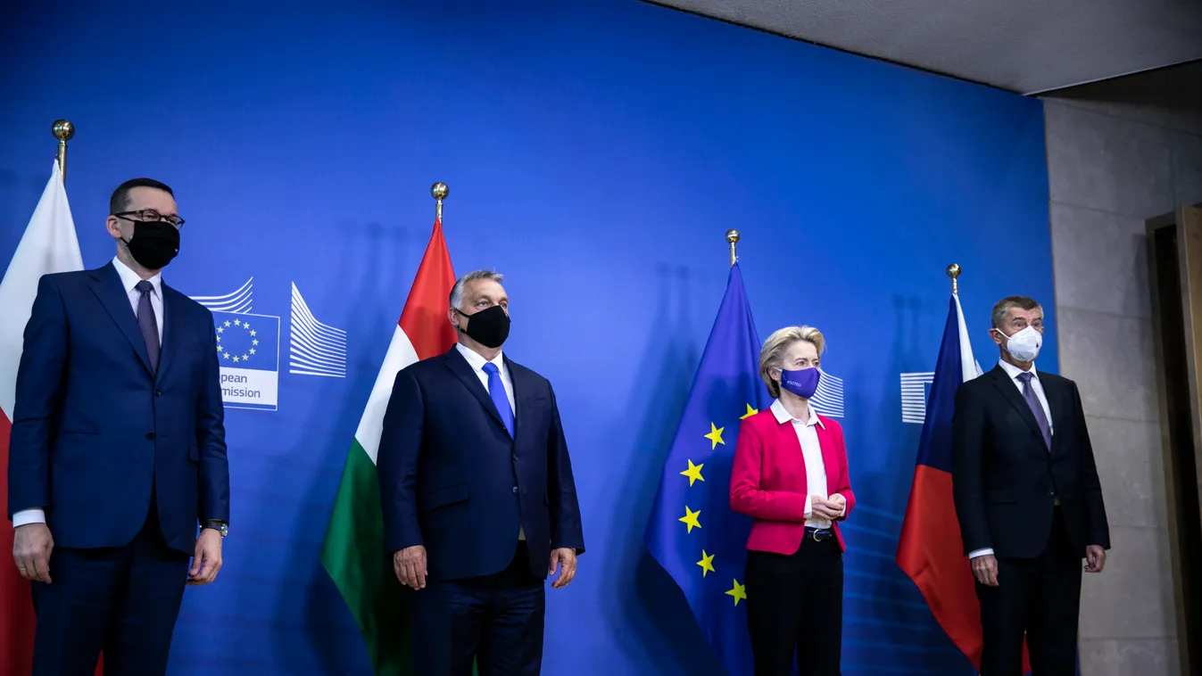 VON DER LEYEN, Ursula; ORBÁN Viktor; MORAWIECKI, Mateusz; BABIS, Andrej 