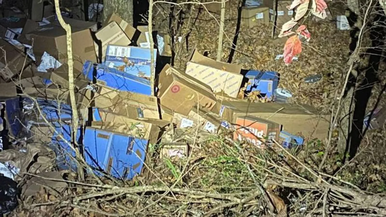 FedEx-csomagok, szakadék, Alabama 