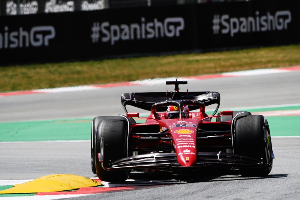 Forma-1, Charles Leclerc, Ferrari, Spanyol Nagydíj 2022, péntek 