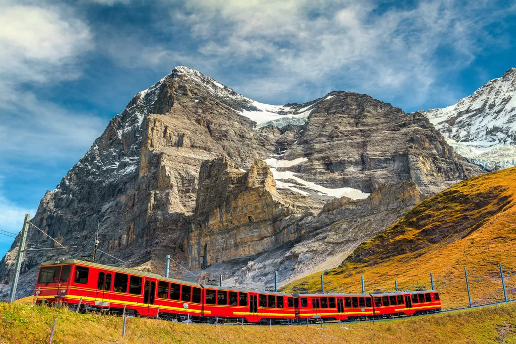 Jungfraujoch, vasútállomás, Svájc 