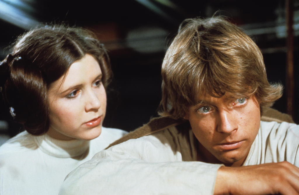 Star Wars Episode IV - A New Hope (1977) / Star Wars (1977) princess leia scene still SQUARE FORMAT 