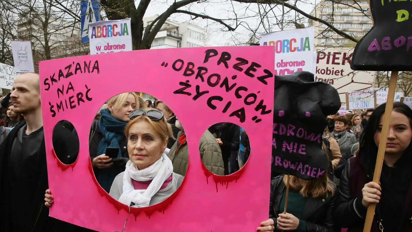 Lengyelország, abortusz, tüntetés, 