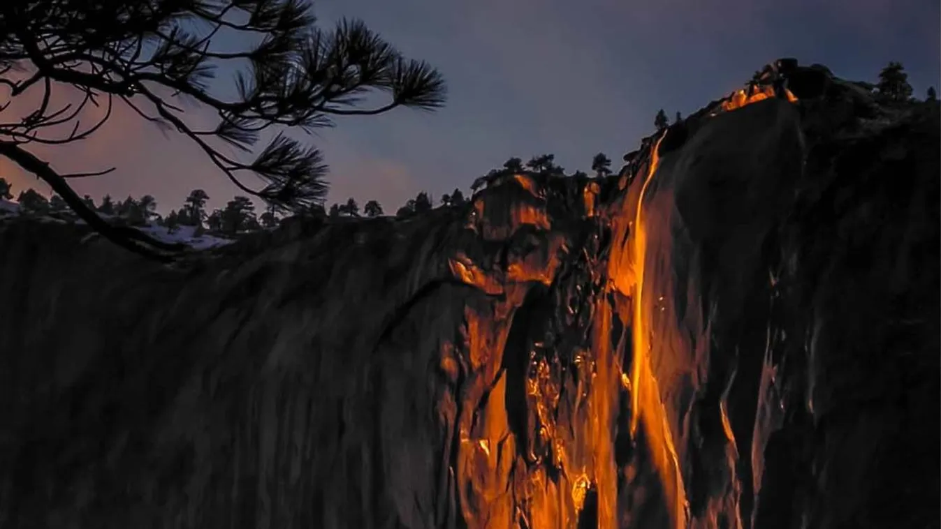 Yosemite tűzzuhatag 