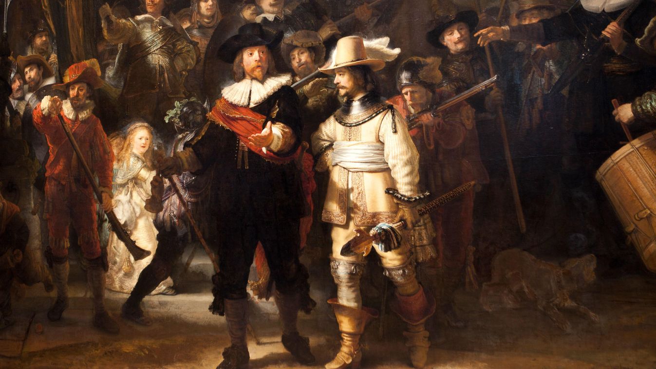 Éjjeli őrjárat, Rembrandt, festmény 