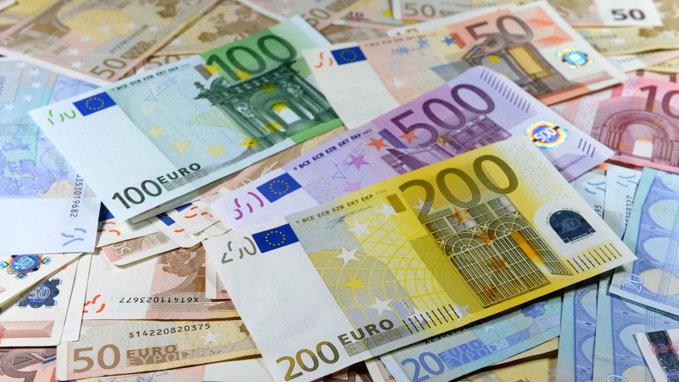 Euro pénz bankjegy 