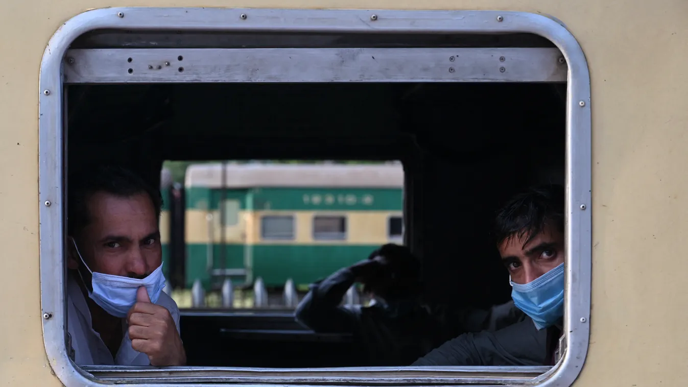 koronavírus vonat utazás Pakisztán 