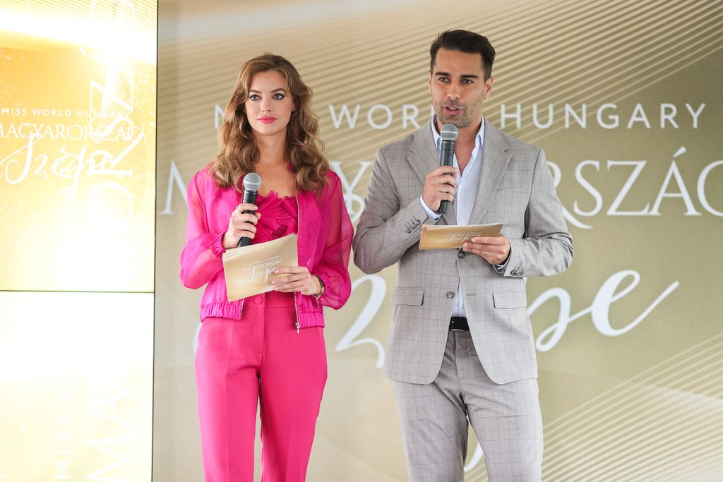 Magyarország Szépe, Miss World Hungary szépségverseny, sajtótájékoztató, The Duchess Rooftop Bar, Matild Palota, 2023.05.16. 