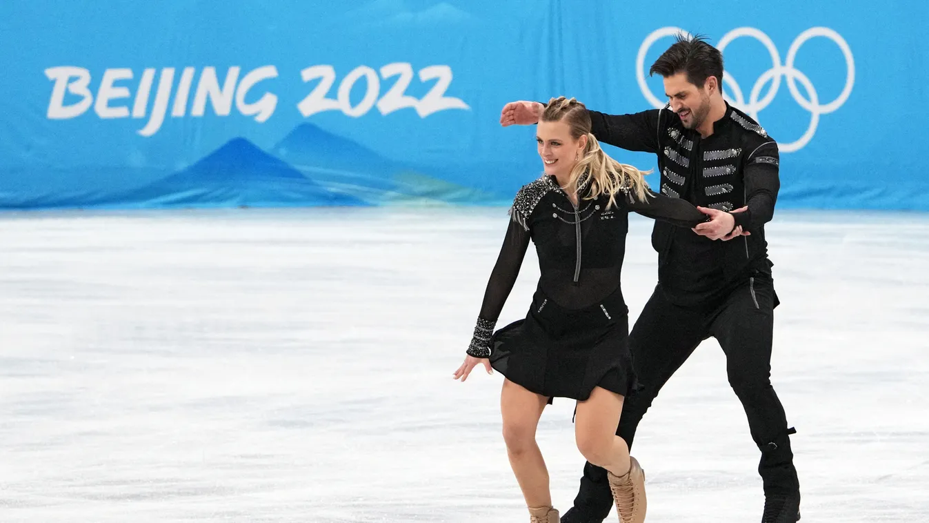 China Olympics 2022 Figure Skating Team Event XXIV Olympic Winter Games Olympics Beijing 2022 Olympic Games 2022 Horizontal Madison Hubbell Zachary Donohue 