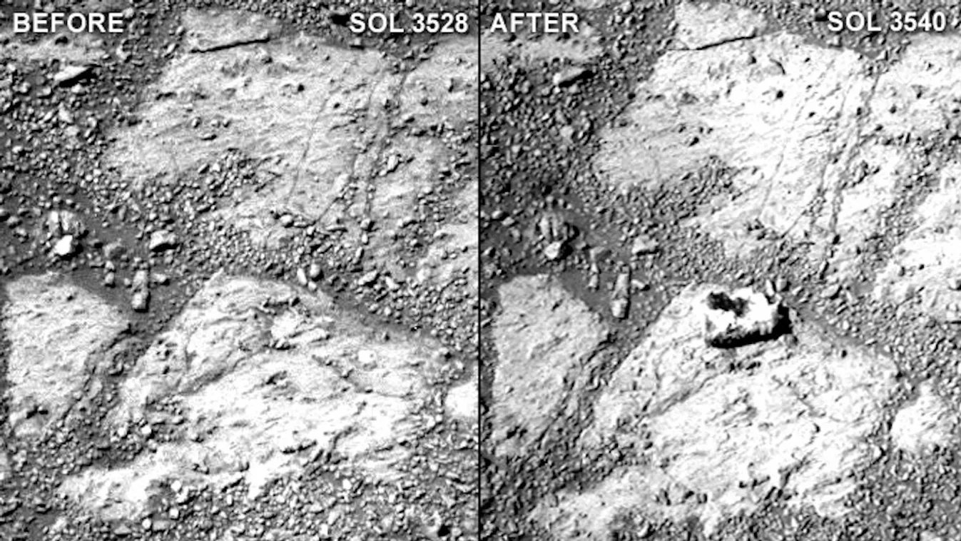 Curiosity, ismeretlen kő a Mars 