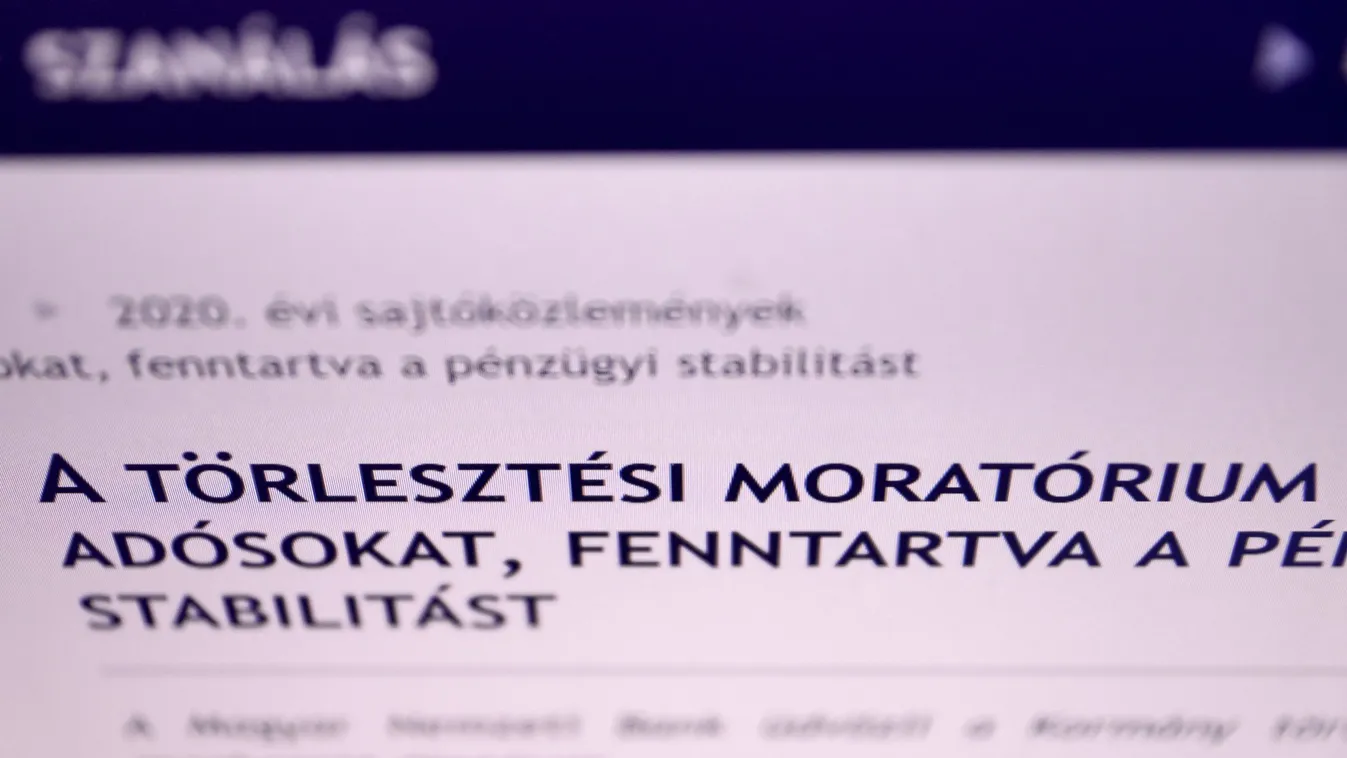 Hitel, hiteltörlesztés, moratórium, Magyar Nemzeti Bank, illusztráció, koronavírus, gazdaság 