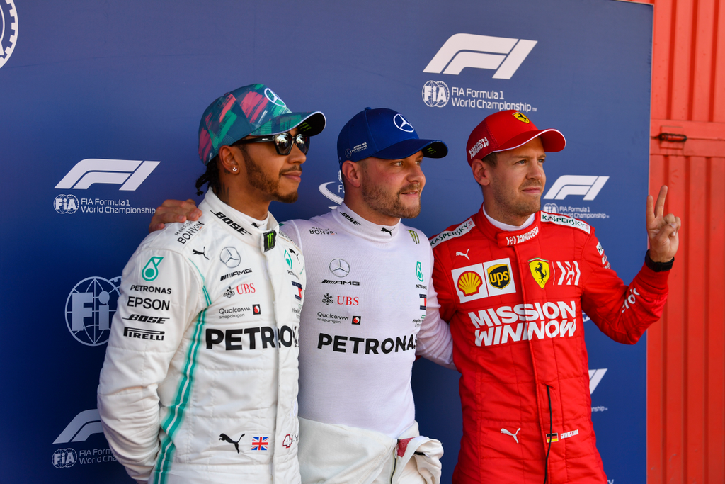 Forma-1, Valtteri Bottas, Lewis Hamilton, Sebastian Vettel, Scuderia Ferrari, Spanyol Nagydíj 